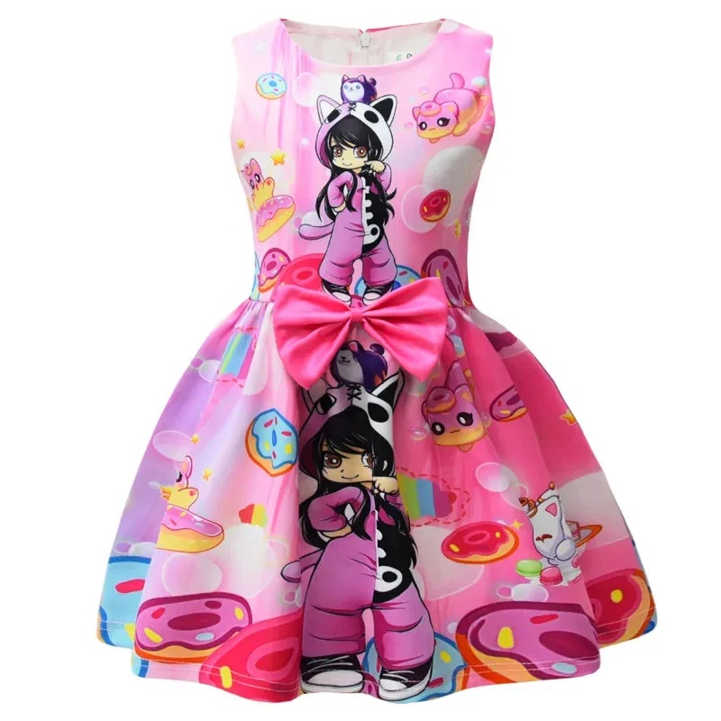 Party Games Summer - Premium-Outfit Anime-Spiel Aphmau Druck Giselle Cosplay
