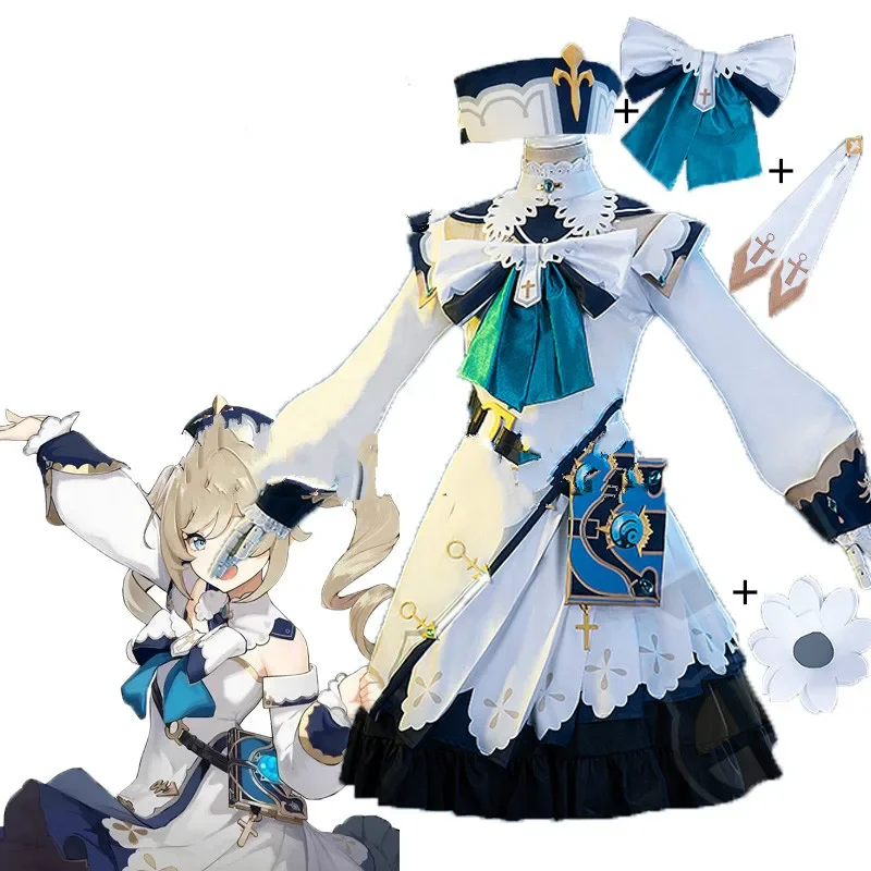 Book Party Games - Rollenspiel Uniform Genshin Impact Barbara Cosplay