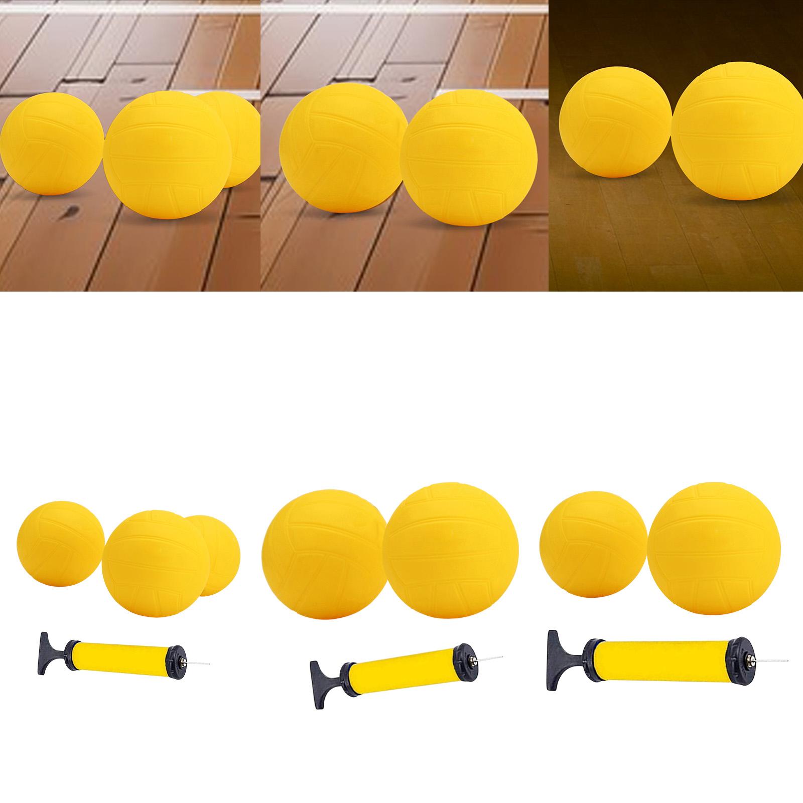 Spike Ball Game - Aufblasbarer Mini-Volleyball Gelber PVC-Weichspike-Spielball mit rundem