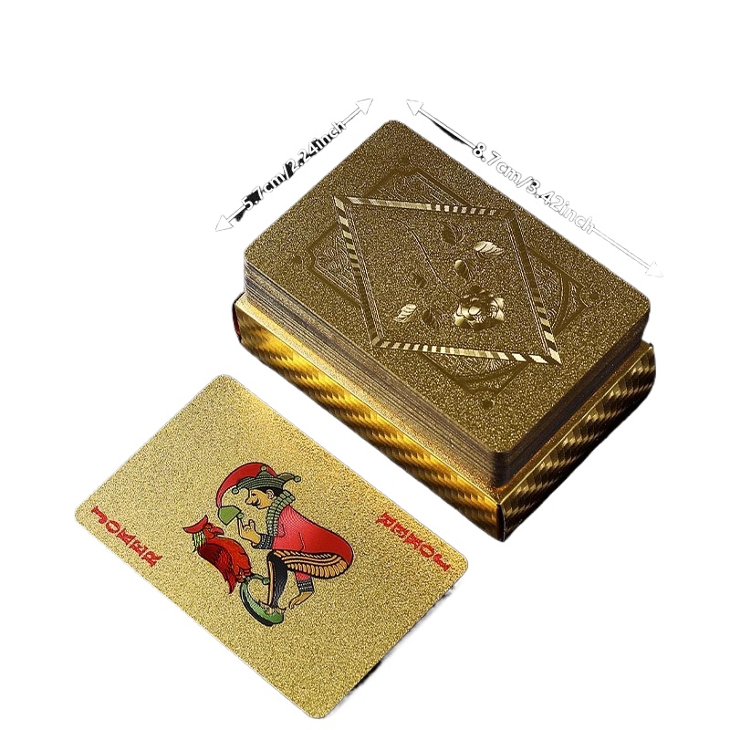 Goldfolie-Totenkopf-Pokerkarte – Party Games Using Cards Bewertung und Preis