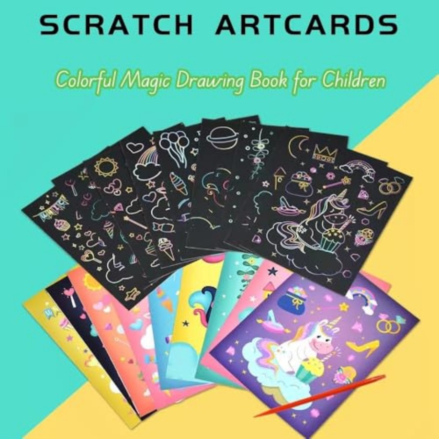 3er-Set Magisches Kratzpapier- – Book Party Games Bewertung und Preis