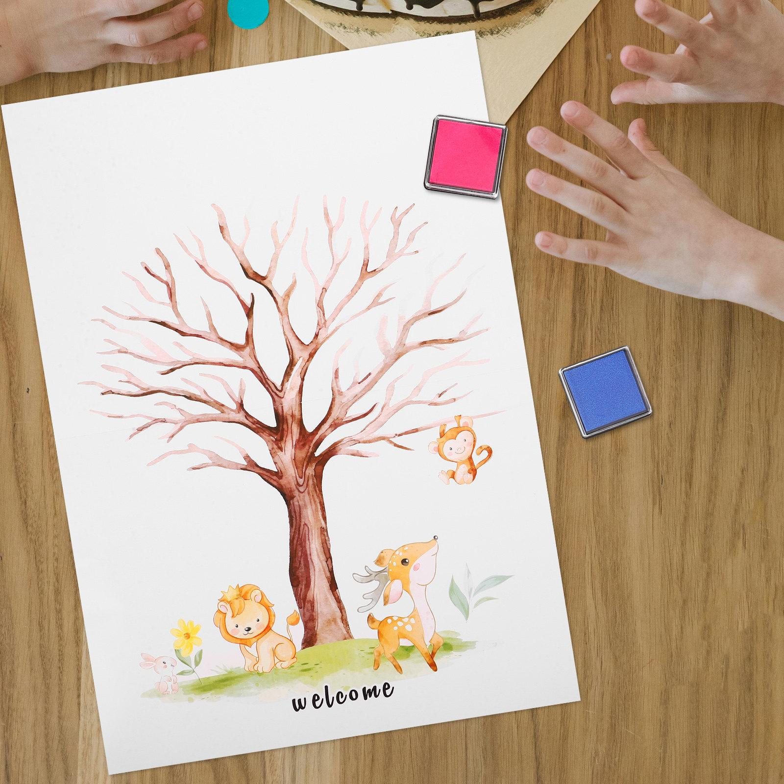 1 Set Fingerabdruck-Baum Gäste – Book Party Games Bewertung und Preis