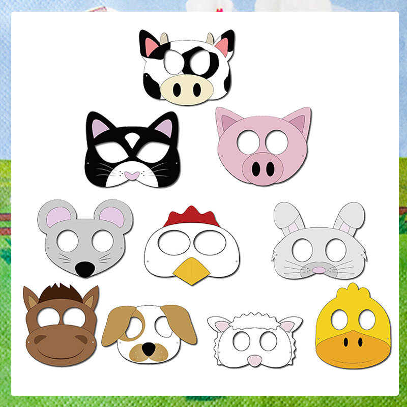 10PCS Bauernhof Thema Cartoon  – Party Games No Supplies Bewertung und Preis